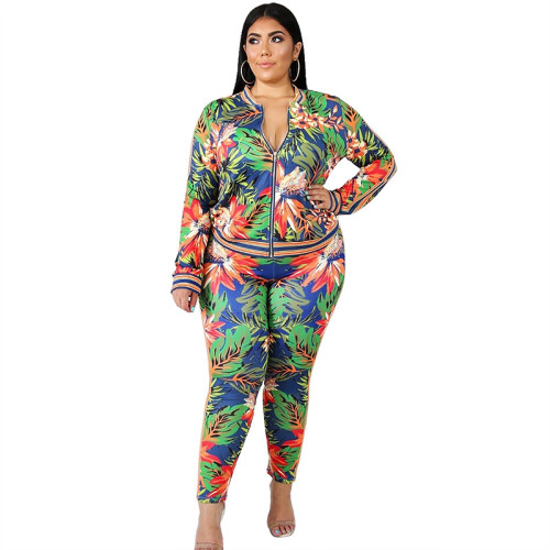 plus size women two piece set 19438