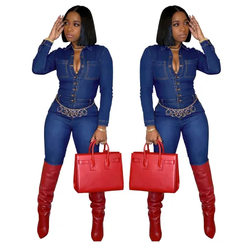 women jeans jumpsuit 9531