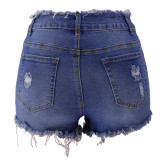 sexy tassel zipper short jeans dk007-1