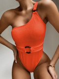Sexy one shoulder crochet swimsuits B69 