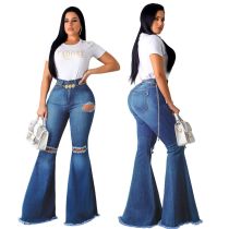 Sexy pantalones flared jeans women 2074