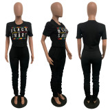 sexy fashion  women two pcs stack pants set LD8687