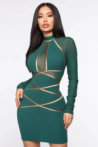 Sexy mesh women dress N366