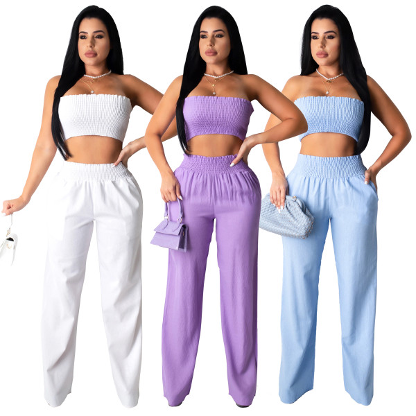 fashion  two piece pants  set  9613