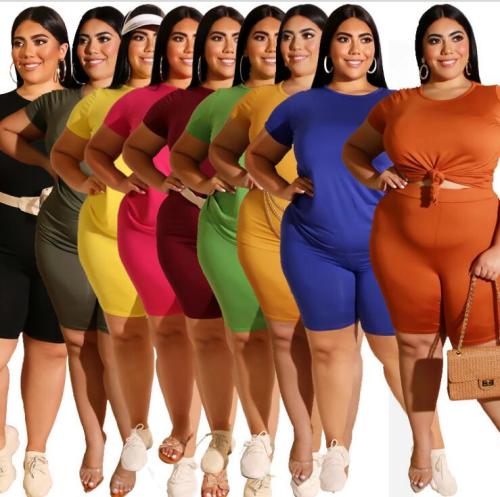plus size women  two piece set 20705