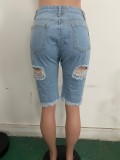 Ladies short jeans pants LD8736