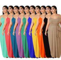 plus size straight  women maxi dress 20708