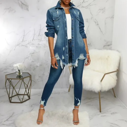 sexy  women jeans jacket  9642