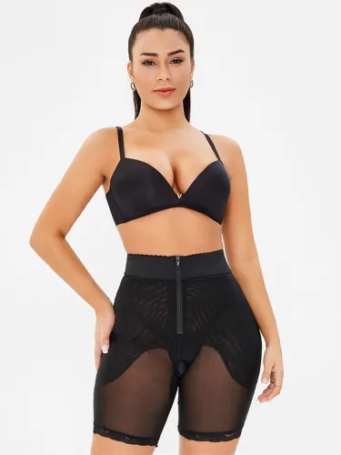 sexy high waist zipper slimming shapwear panties A180