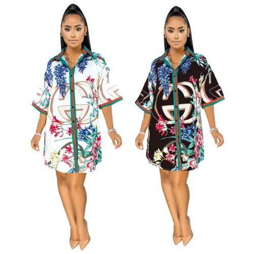 long sleeve women blouse dress  9652