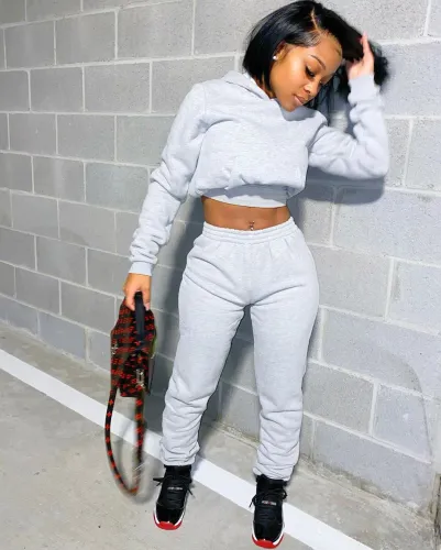 winter 2 pieces jogger suit LD9035