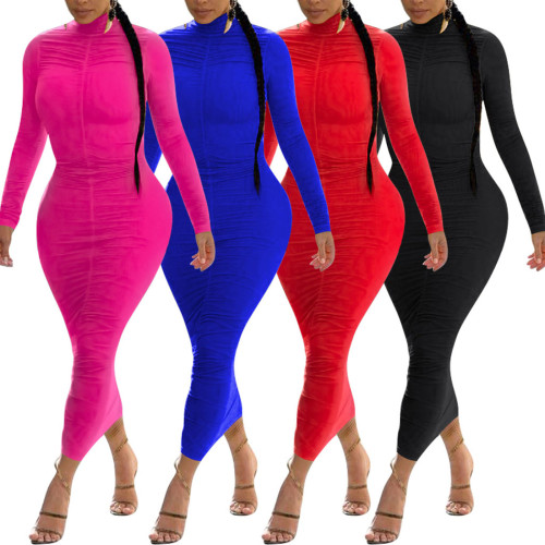 Sexy stacked dress 4130
