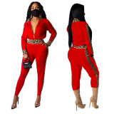 sexy  women two piece tracksuit  9808