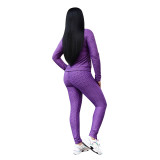 Sexy two pieces women tracksuit  CM770
