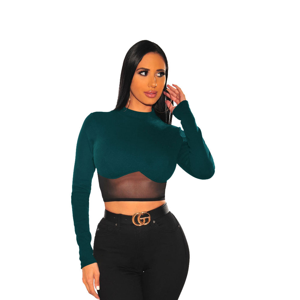 mesh long sleeve top men