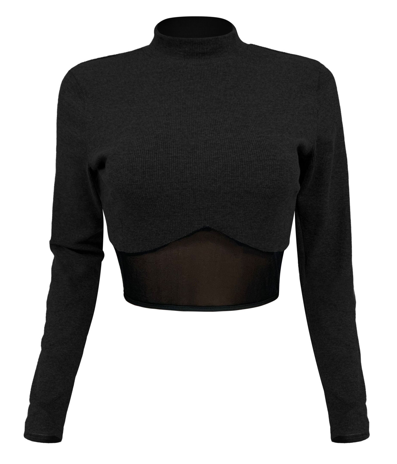 mesh long sleeve top men