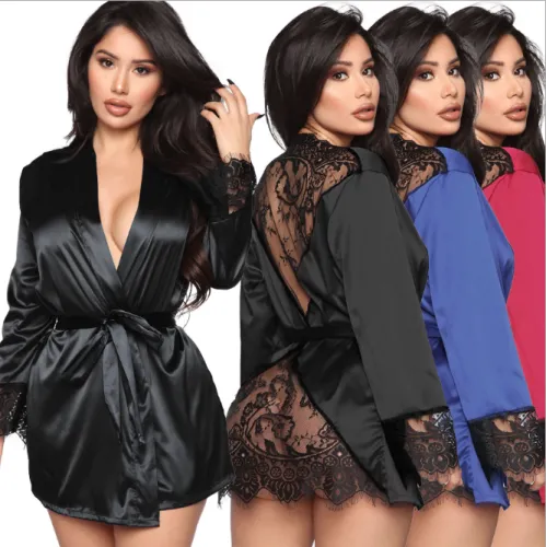 Ladies sexy lace robes G0364