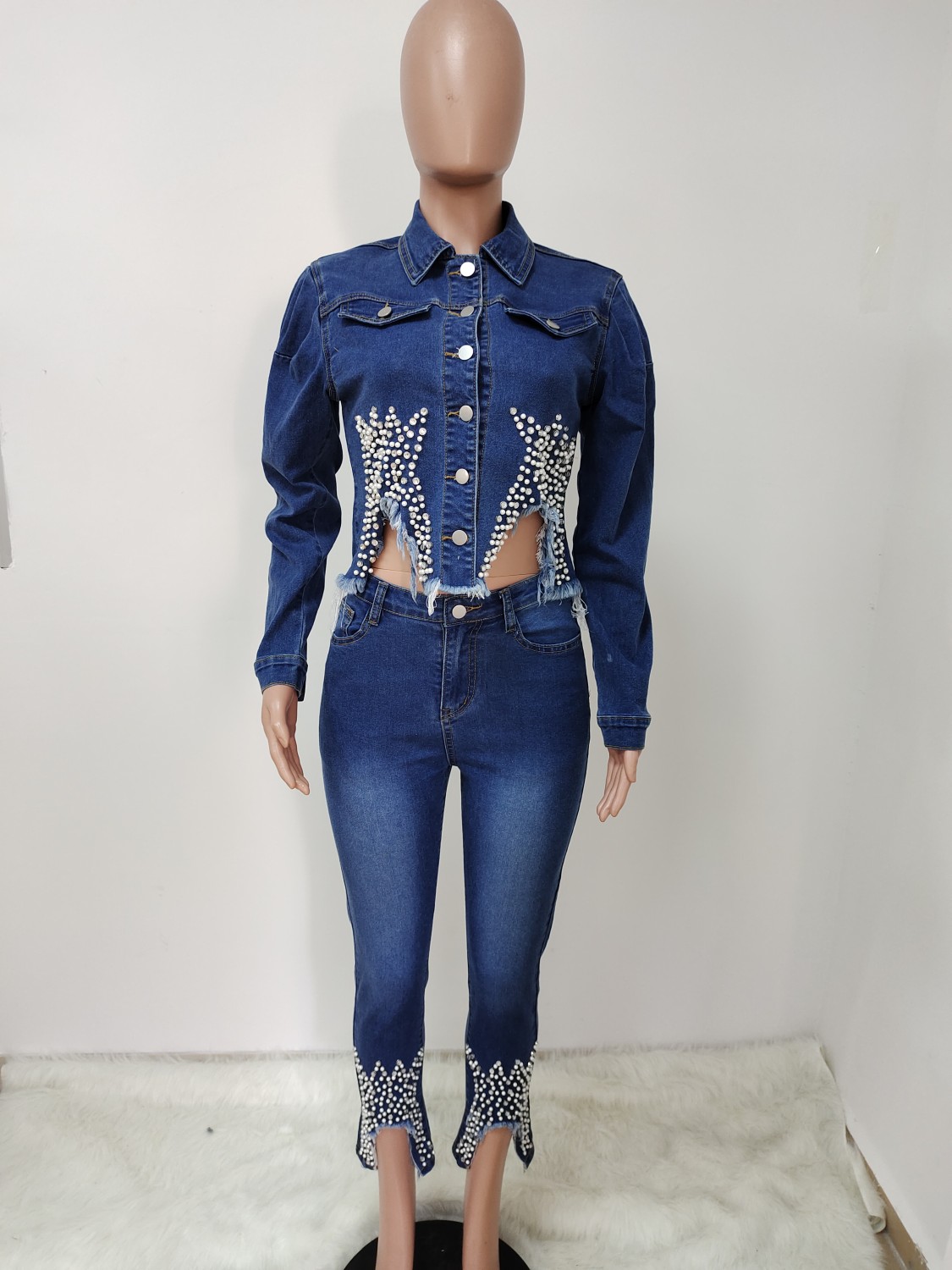 denim set