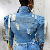 sexy fashion jeans jacket 9925