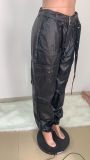 ladies leather pants LD8575
