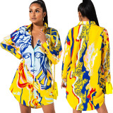 Copy long sleeve women blouse dress  9784
