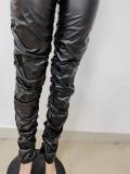 Sexy stacked leather pants LD9084
