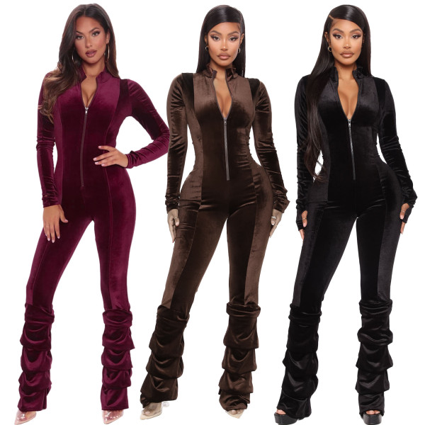 women sexy stacked jumpsuit 9780