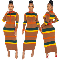 2021 new women long dress 9982