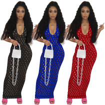 women see through summer maxi dress 4220