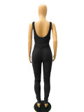 sleeveless women stacked jumpsuit  2617