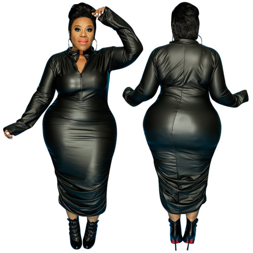 Plus size fashion bandage  dress 21043