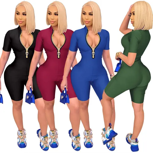 women zipper jumpsuit romper   2627