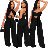 Two pieces flare pants set 4254