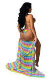 plus size sexy two pieces swimwear with cover up  CM2117