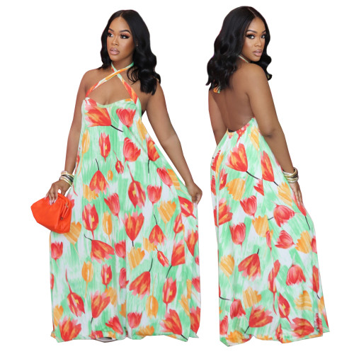 sexy backless dress 4275