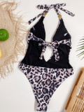 Leopard adies one pieces swimwear B277w