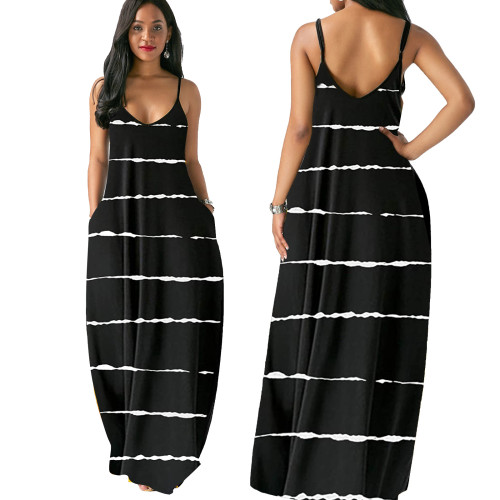 sexy v-neck  maxi dress 10173