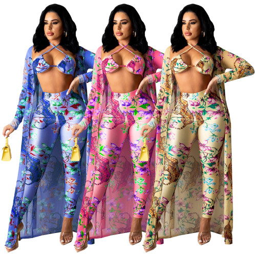 three piece swimwear 4290