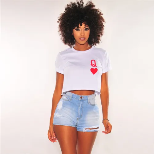 sexy  women ripped jeans shorts DK016