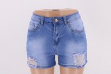 women ripped jeans shorts DK025