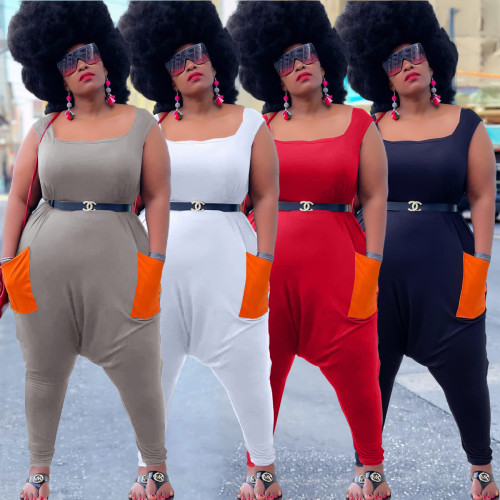 Women plus size jumpsuit Y10011
