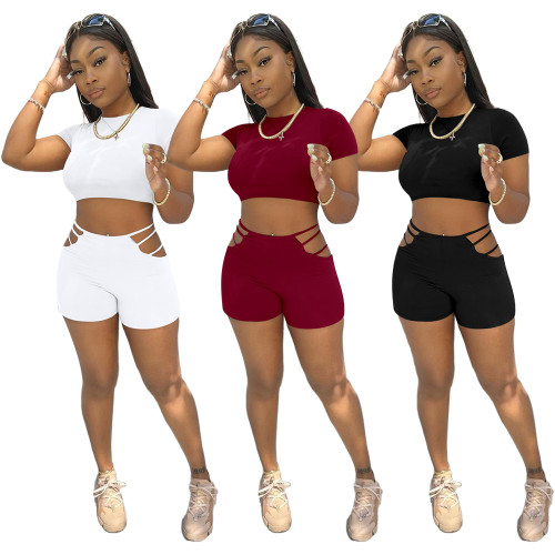 sexy two piece short set 2651