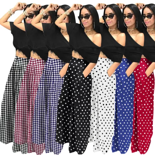 sexy flared wide leg pants S390198