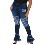 hallow outl plus size jeans 21072