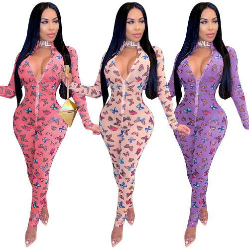 mesh bodysuit jumpsuits women S390197