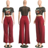 sexy flared wide leg pants S2018