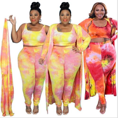 plus size three piece women clothing 21276
