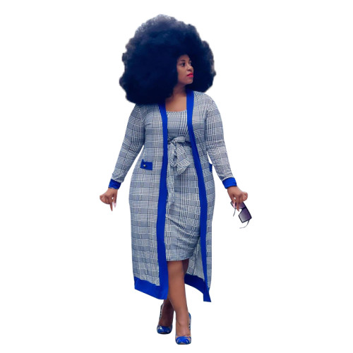 sexy plus size dress with coat 21270