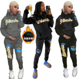 sexy two piece hoodie sweatsuit S390232