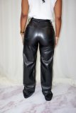 Latest new fashion woman faux leather trousers LD81085